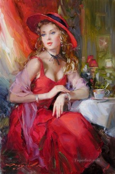 Women Painting - Pretty Lady KR 014 Impressionist